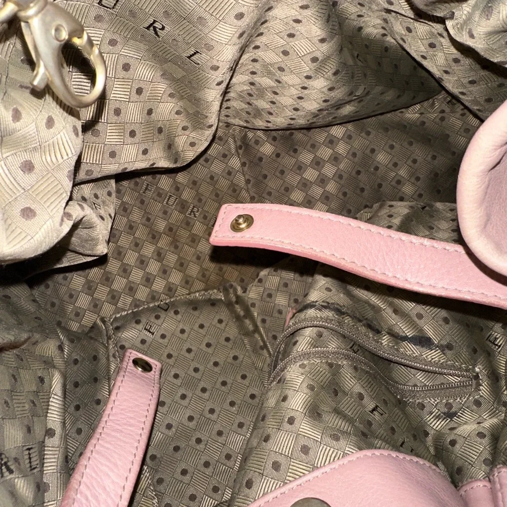 Furla Soft Leather Shoulder Bag in Dusty Rose - Picture 10 of 11